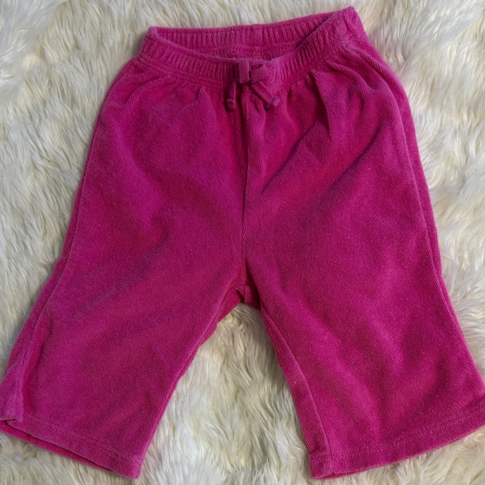 GAP Kids Bright Pink Terrycloth Pants